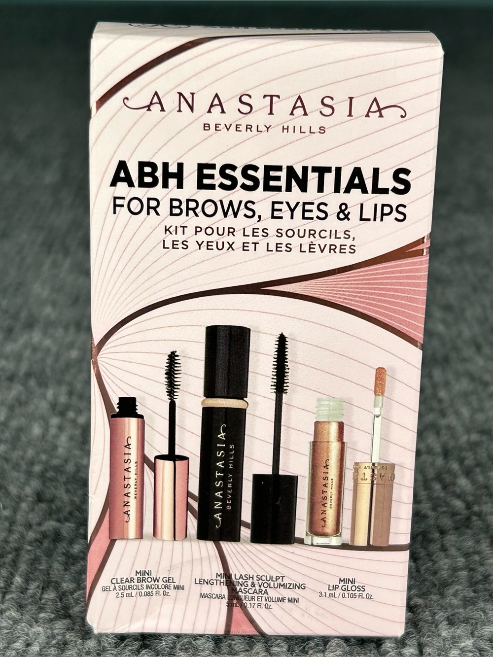 Anastasia Beverly Hills ABH Essentials Mini Brow Gel, Mascara & Lip Gloss Set